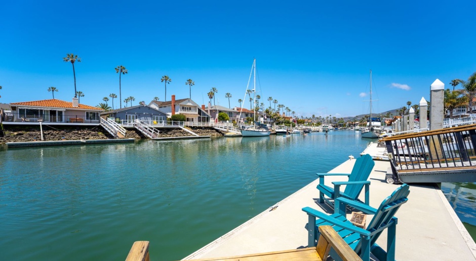Fully Furnished | Ventura Keys | Boat Dock Home | 3 Bed + 2.5 Bath