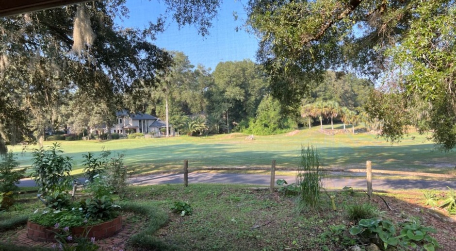 Peaceful Serenity overlooking the golf course at Hawkstone  Country Club at Haile Plantation