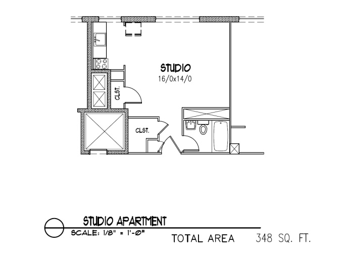 Eugene Manor - Studio Apartment $1090 per month includes All utilities & Fiber internet!