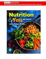 Nutrition and You