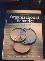Organizational Behavior: Science, The Real World, and You