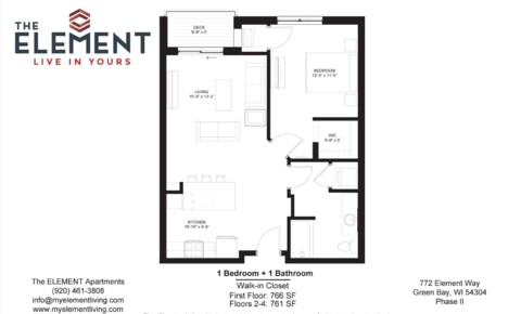 Apartments Near Bellin College ELEMENT Apartments II - 772 for Bellin College Students in Green Bay, WI
