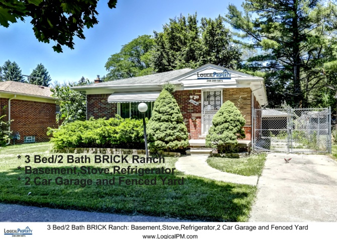 Houses Near 3/2 BRICK Ranch w/Bsmnt,Stove,Refrigerator,2 Car Garage and Fenced Yrd