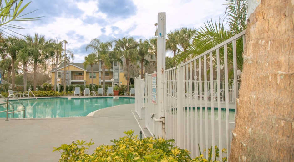 Gated Lake Mary first floor condo available for an immediate move in!