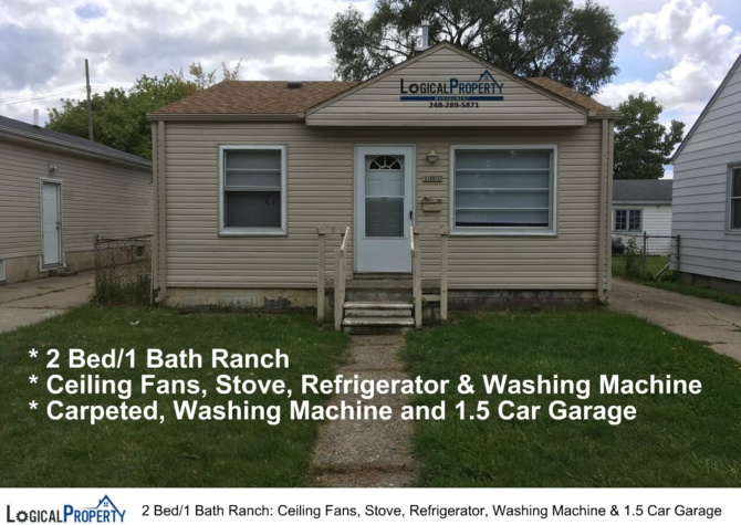 Houses Near 2/1 Ranch w/Stove, Fridge,Microwave,Ceilng Fan,Wshr,Dryr&Grg