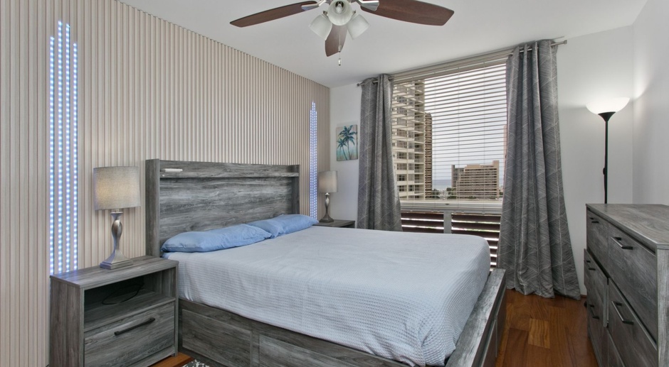 Fully furnished - Oceanviews - Beautiful 2bedroom condo in Waikiki