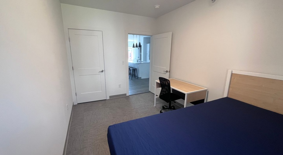 Private Furnished Room within a shared unit in a GORGEOUS new Building - Heart of Collegetown